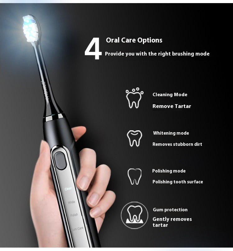 Electric Toothbrush with LED Soft Bristles